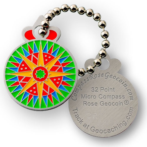 32point Compass rose, traveller tag