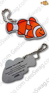 Anemone the Clown Fish Travel Tag