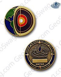 Geocoin - Four Elements Water Micro
