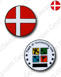 Danish flag, black nickel