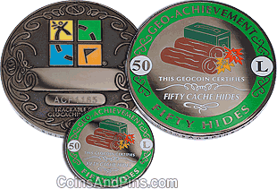 50 hides geocoin and pin