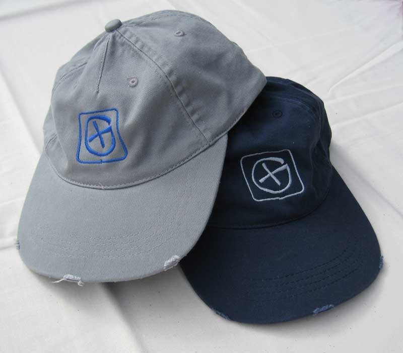 Cap, "used style" grey/blue