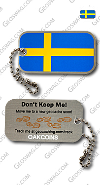 Sweden flag, travel tag